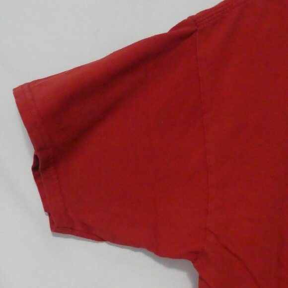 GILDAN | youth xl - extra large | Solid Red Cotton Tee / T-Shirt - Picture 3 of 12